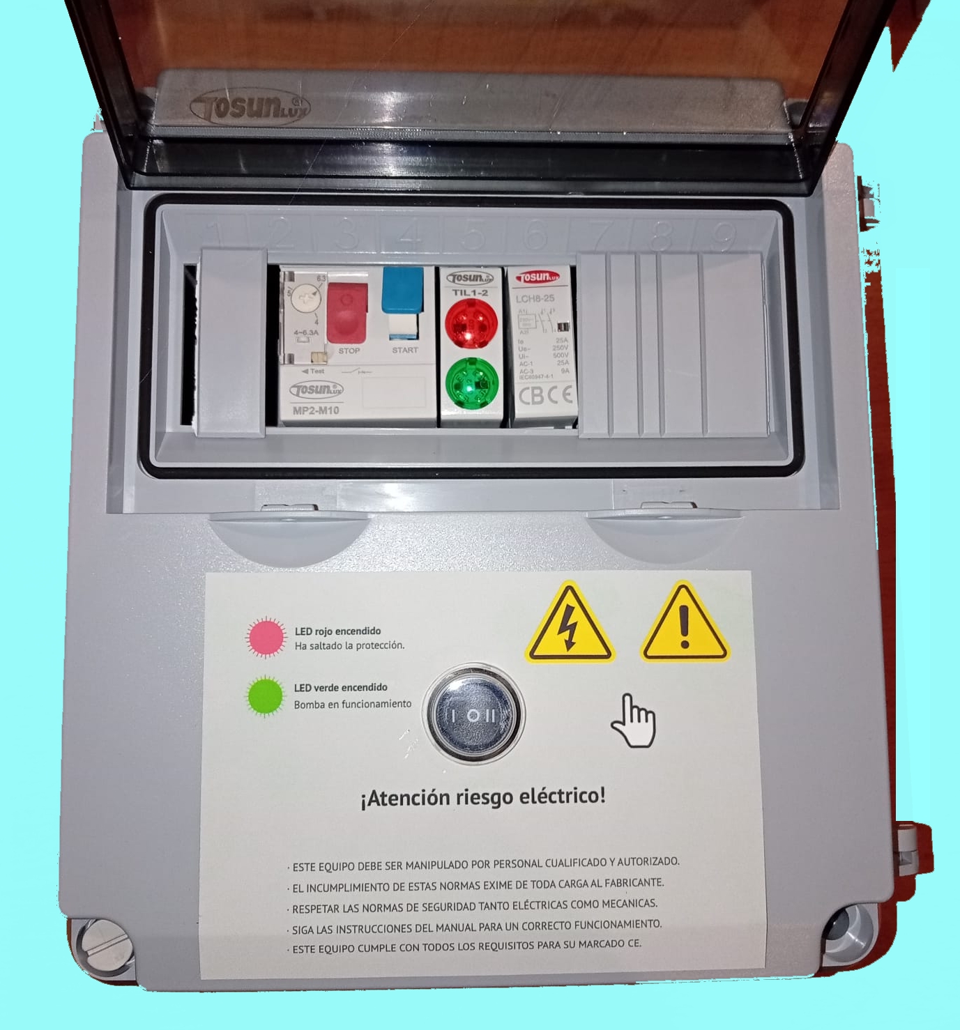 Cuadros Electricos Proteccion Bombas y Motores Monofasicos